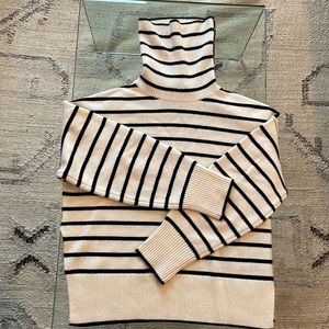 Theory Striped Turtleneck Sweater